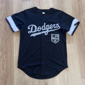 Dodgers Kings Black Baseball Jersey
